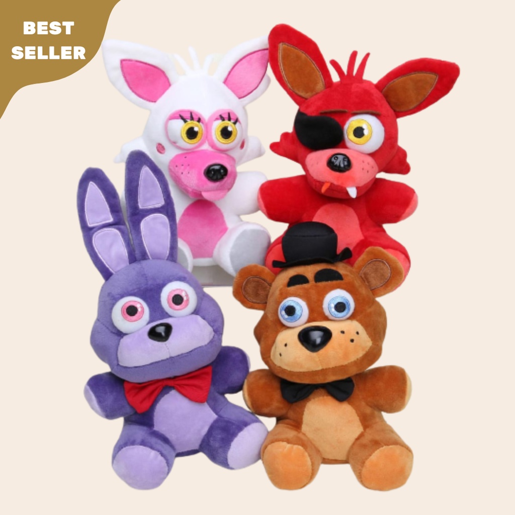 Boneka Freddy's FNAF Mainan Five Night At Freddy Security Breach Bahan Plush