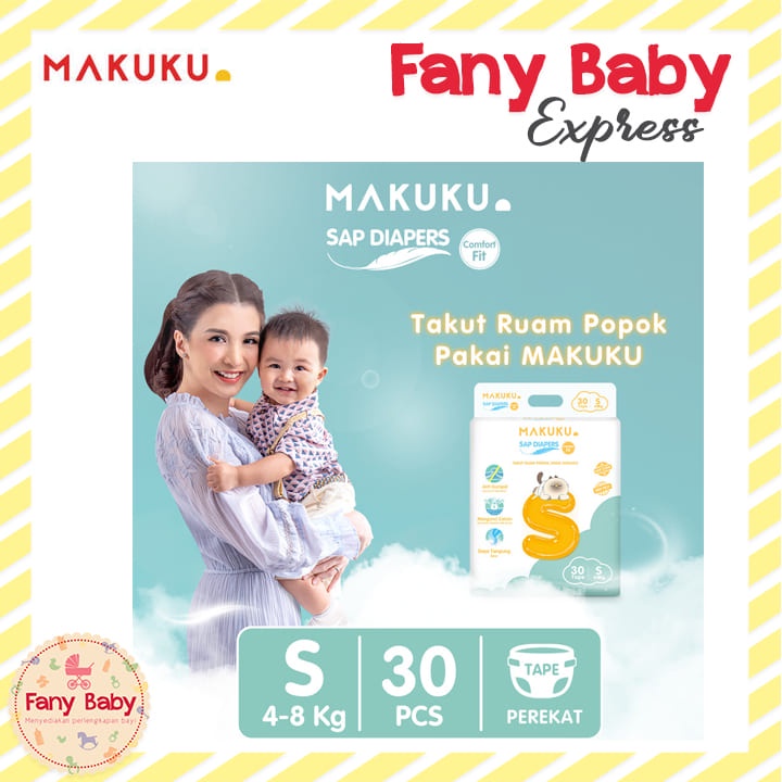 MAKUKU SAP DIAPERS COMFORT FIT / POPOK BAYI [NEW COMFORT FIT]