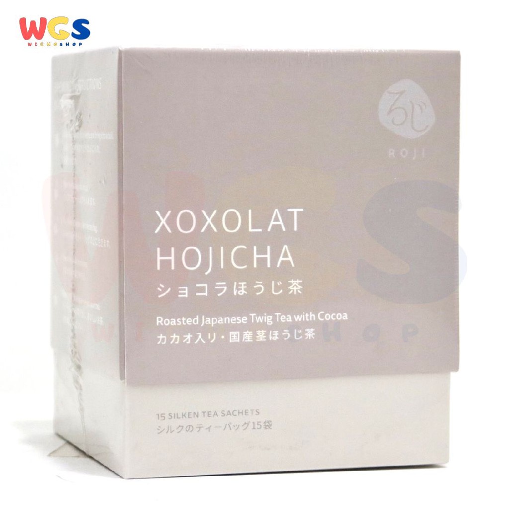 Roji Tea Bag Xoxolat Hojicha Roasted Japanese Twig Tea with Cocoa 15 Sachets / Box