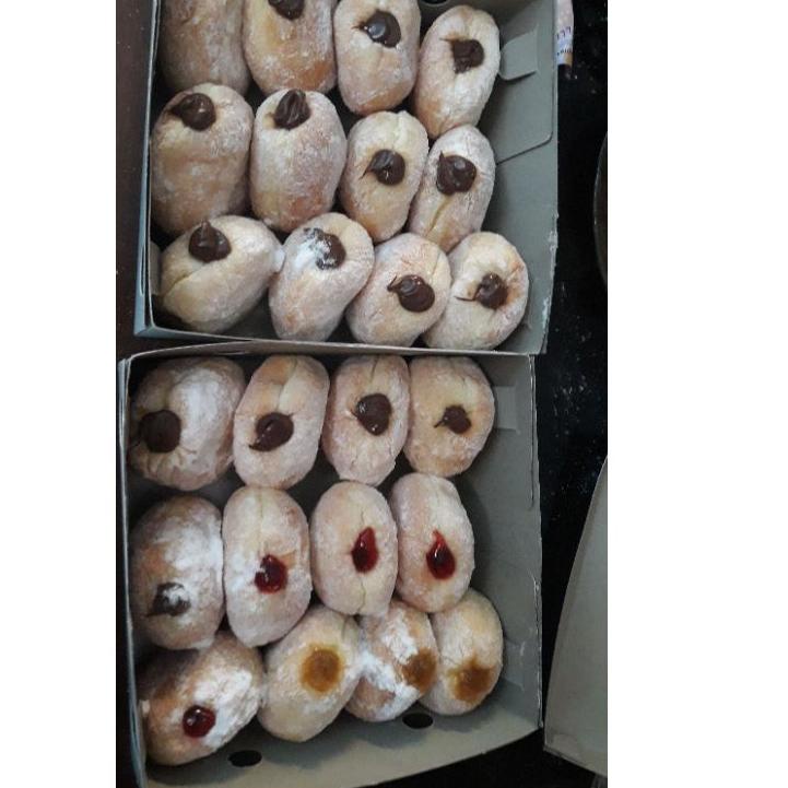 

Terlaris Donat Bomboloni empuk slai berlimpah isi 12 pcs murah