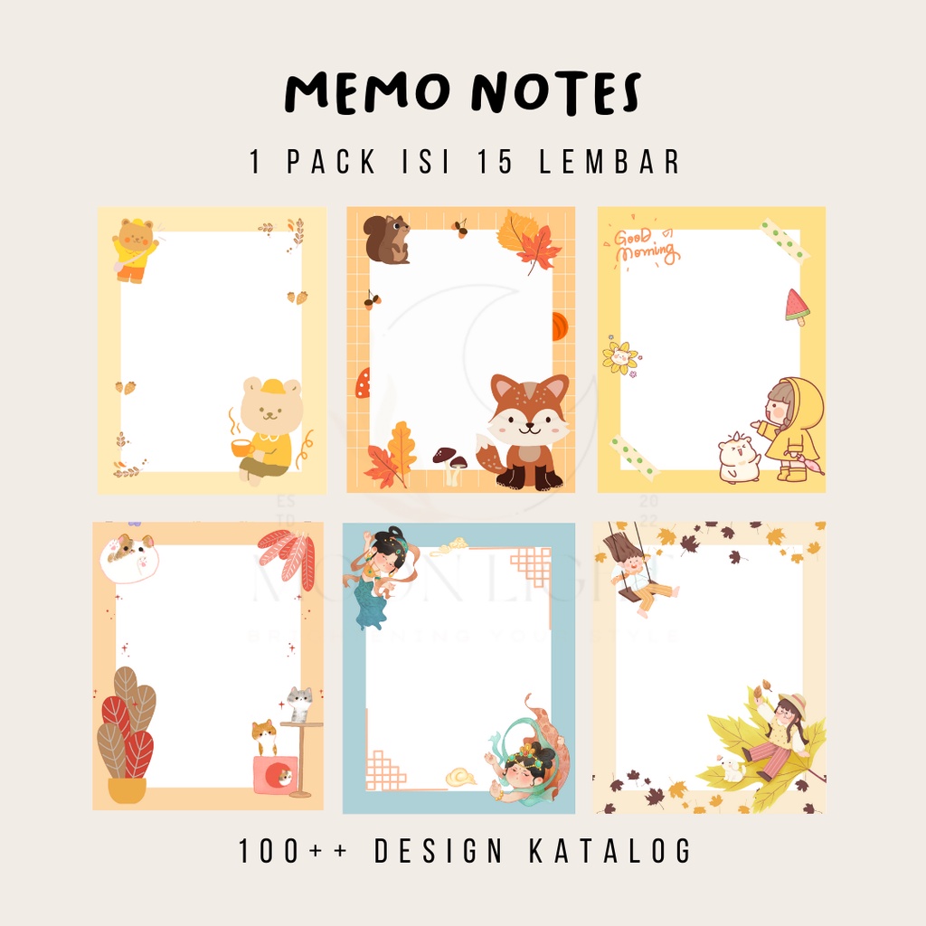 

Memo Notes Anak / Lucu Uk. 8 x 10 cm Isi 15 Lembar