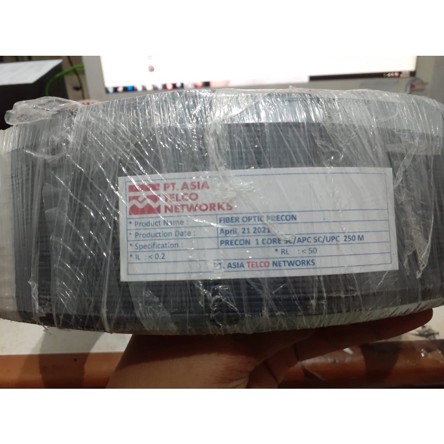 Kabel FO Fiber Optik Precon SC Dropcore FTTH - 250 Meter