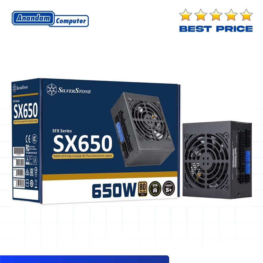 Silverstone SX650-G - 650W 80+ Gold SFX Power Supply PSU FULL Modular