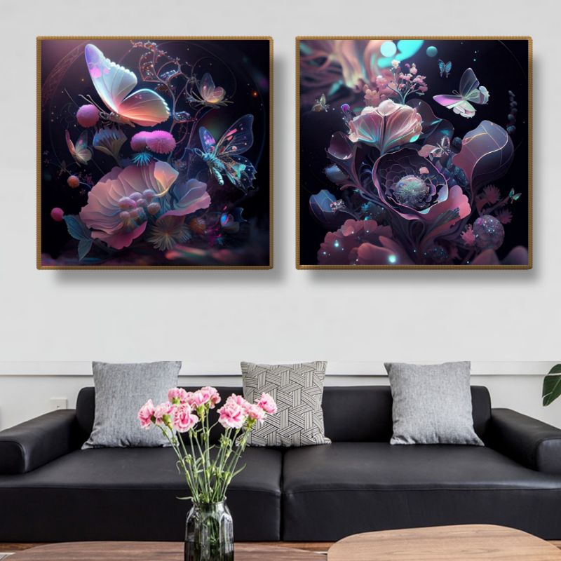 (COD) Hiasan Dinding Bunga Ruang Tamu//Dekorasi dinding Ruang tamu