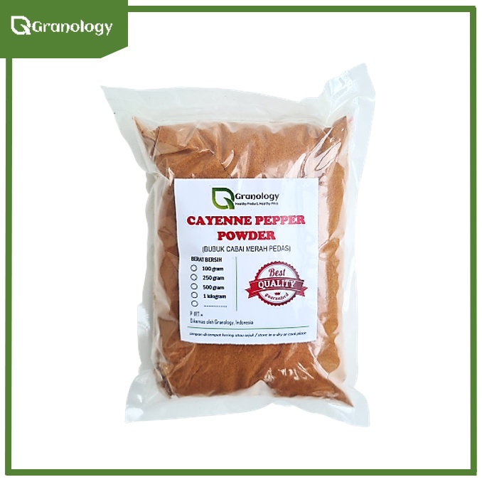 Cabe Rawit Pedas Bubuk / Cayenne Pepper Powder (500 gram) by Granology