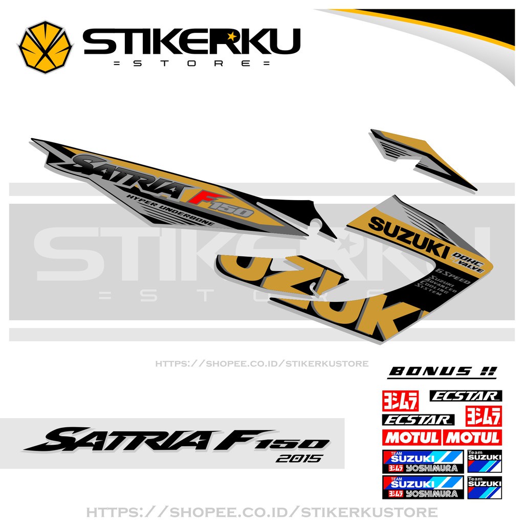 Striping Stiker Satria FU 150 Raider 150 Reborn 2015 Sticker Satria FU