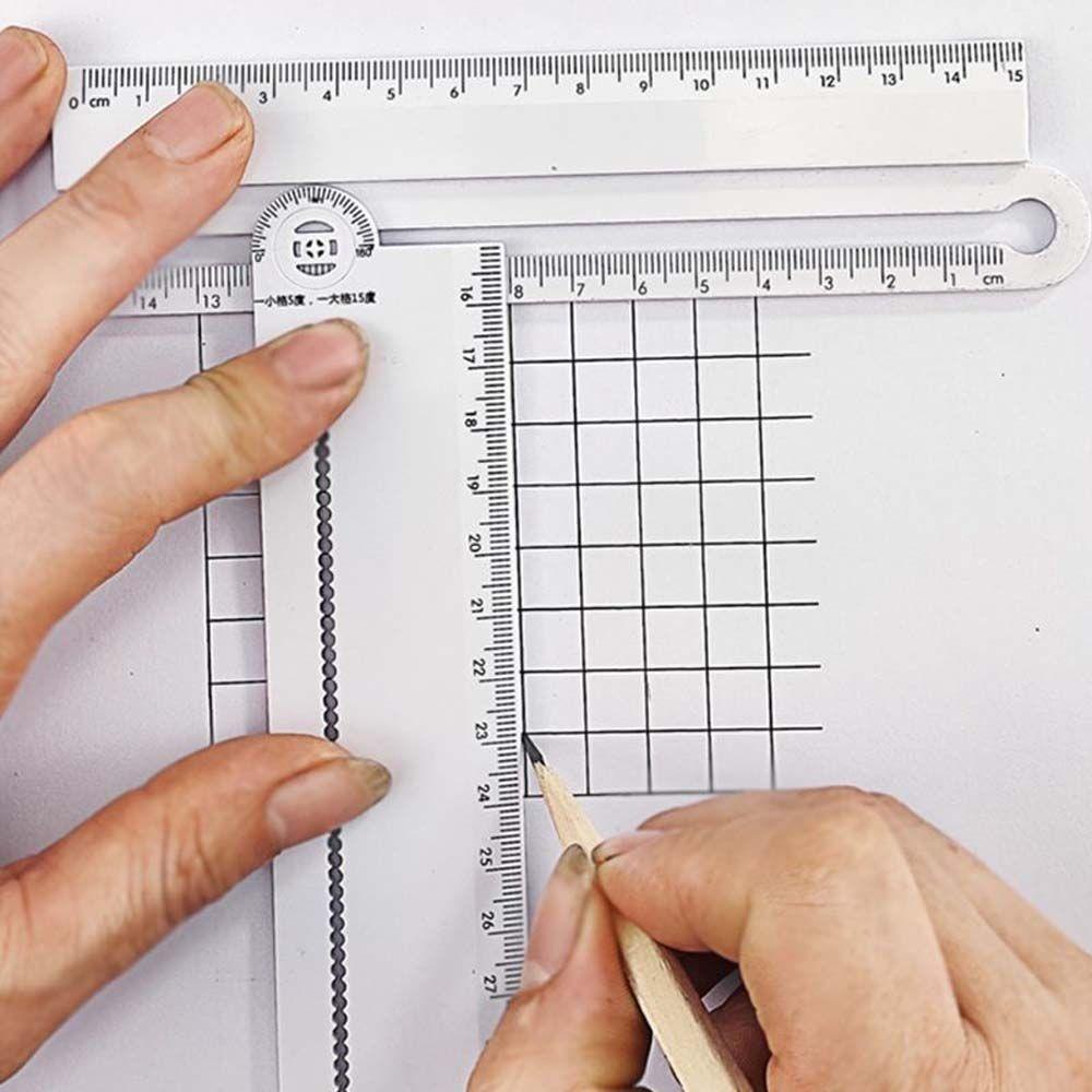 Lanfy Penggaris Lipat Gambar Matematika 30cm Kreatif Siswa Alat Tulis Siswa Guru Desainer Garis Melingkar Menggambar Penggaris Template Geometri