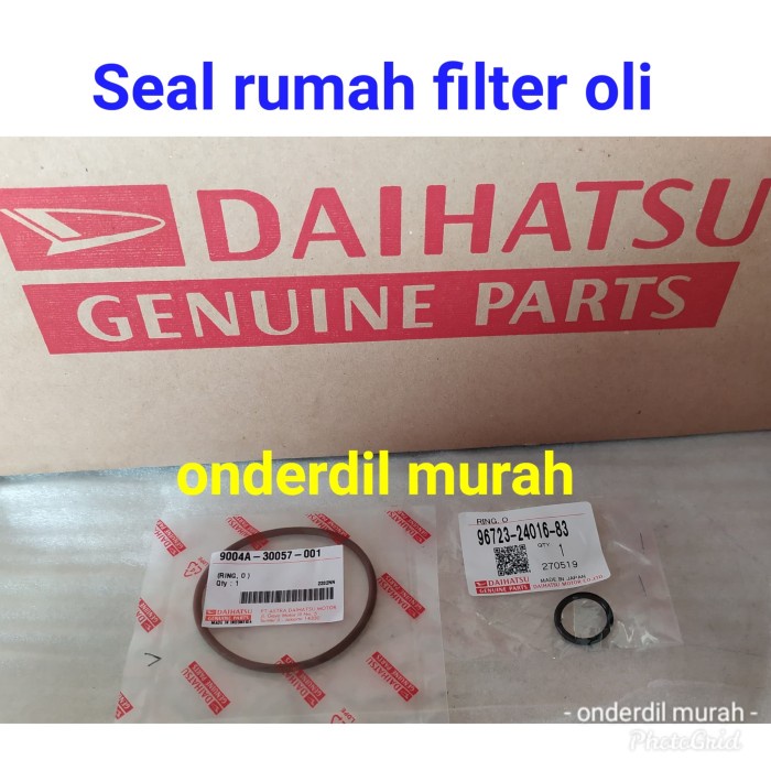 Seal O Ring Rumah Filter Oli Avanza Xenia 2003-2015 1Set Original. Kode 103