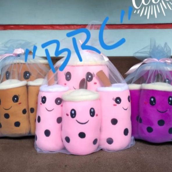 MENARIK Boneka boba Milk Tea beranak 5 induk 1 mewah