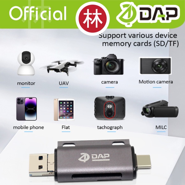 DAP D-CR02 Card Reader OTG USB 3.0 Micro SD, SDHC, TF, SD, MMC