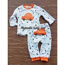 BLUEFLY SIZE 3- 24 M ISI 2 SET SETELAN BAJU BAYI TANGAN KUTUNG + CELANA PENDEK BLUEFLY SETELAN OBLONG SINGLET KUTUNG / SETELAN PANJANG + PANJANG