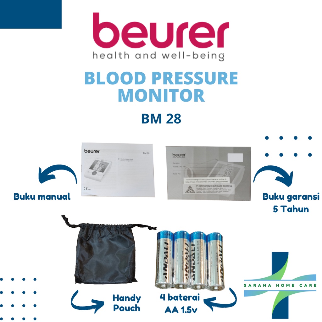 BEURER Blood Pressure Monitor BM 28 / tensi digital / monitor tekanan darah