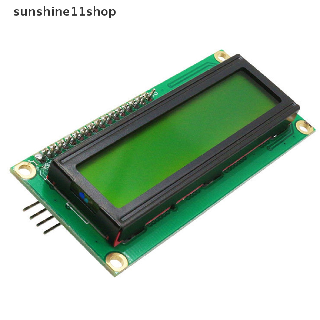 Sho MJT IIC/I2C 1602modul Kuning Layar Hijau LCD Display Module Controller Board Backlight Kuning Sudut Pandang Lebar Kontras Tinggi N