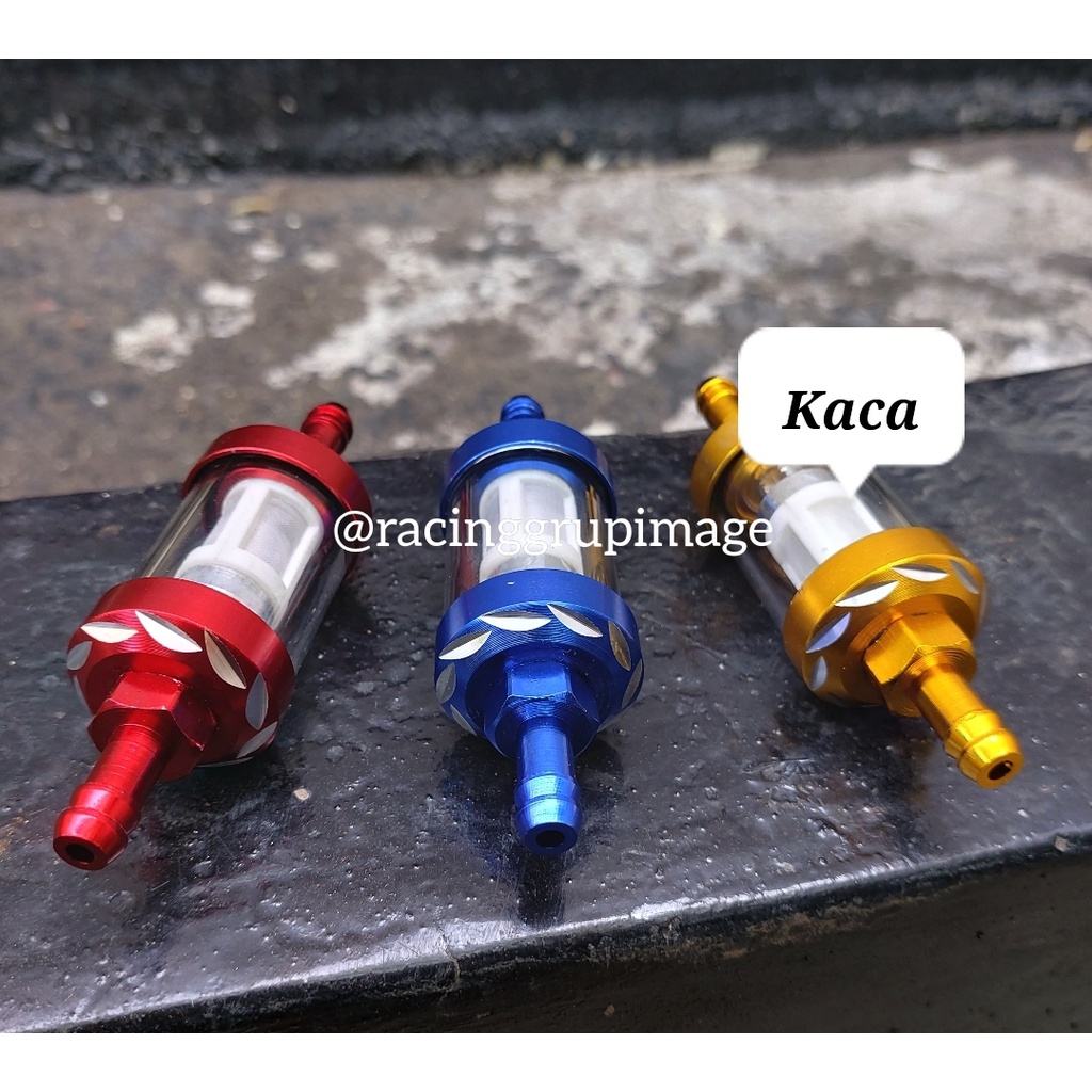 Filter Bensin Kaca / Saringan Bensin Kaca CNC Fast Bikes Universal