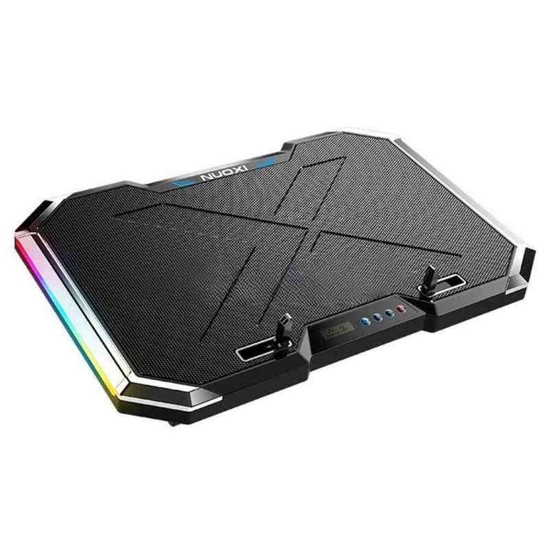 Coolingpad Gaming 6 Fan with RGB 16inch - Gaming Cooling Pad Laptop LED RGB Light 6 Fan - Pendingin Laptop Trendy - Coolingfan Gaming