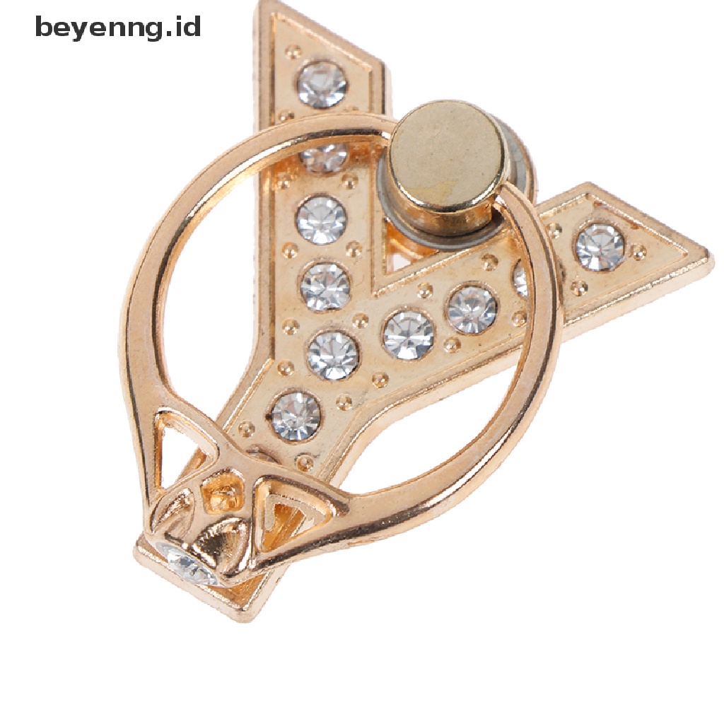 Beyen Berlian Logam Huruf Jari Cincin smartphone stand holder Handphone holder ID