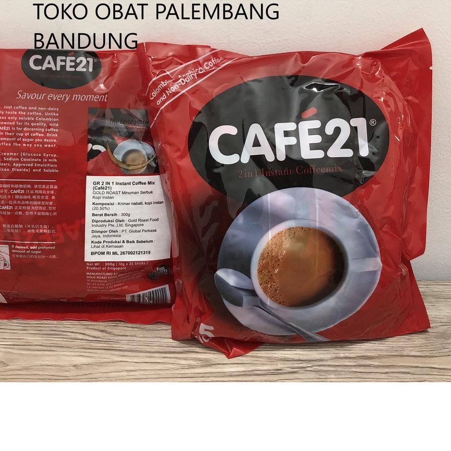 

✪ CAFE21 2 IN 1 INSTANT COFFEEMIX 25 STICKS GOLD ROAST KOPI CAFE 21 GOLDROAST KOPI SACHET ☋
