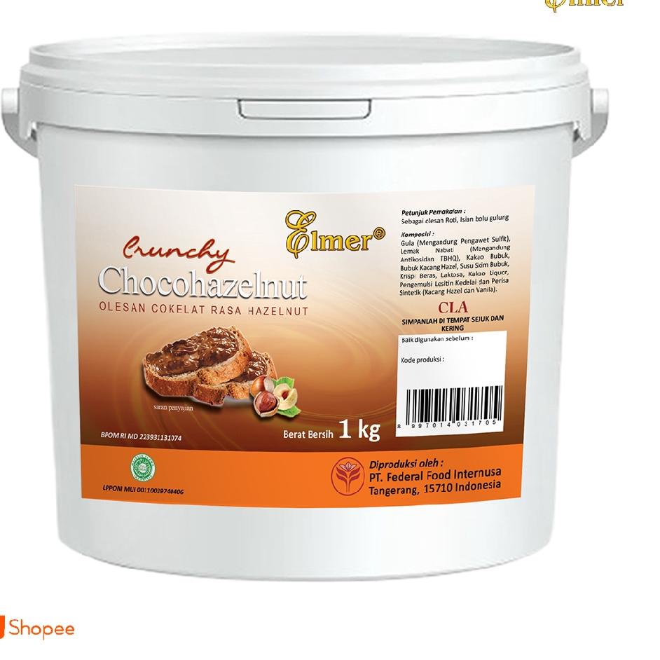 

♥ Elmer Spread Crunchy Choco Hazelnut 1kg ℗