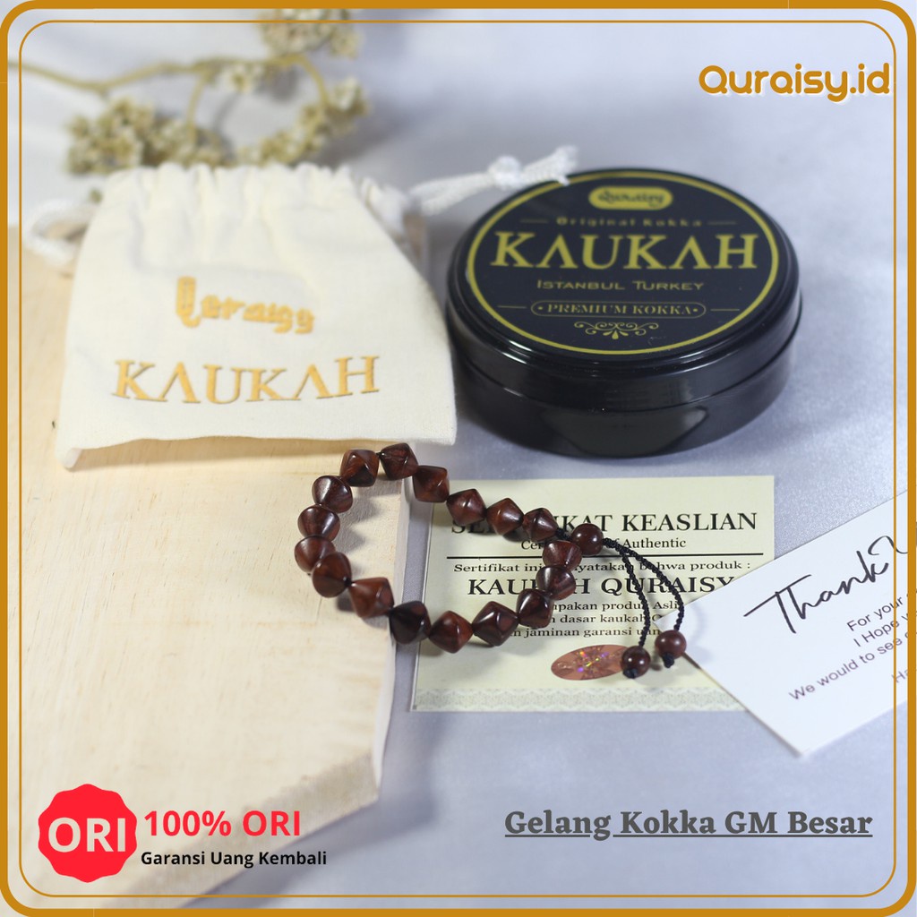 Gelang Kokka Kaukah GM Besar Untuk Kesehatan Original Quraisy Gelang Kaokah Koka Kauka Kaoka Kaukah