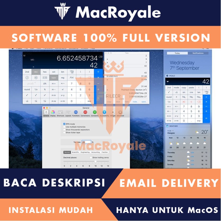 [MacOS] PCalc Full Version Lifetime Full Garansi