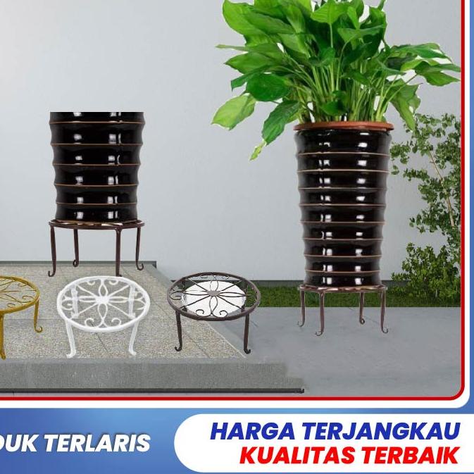 ➯ Goland Standing Pot Besi  Alas Pot Bunga Besi Pot Tanaman  Murah ☞