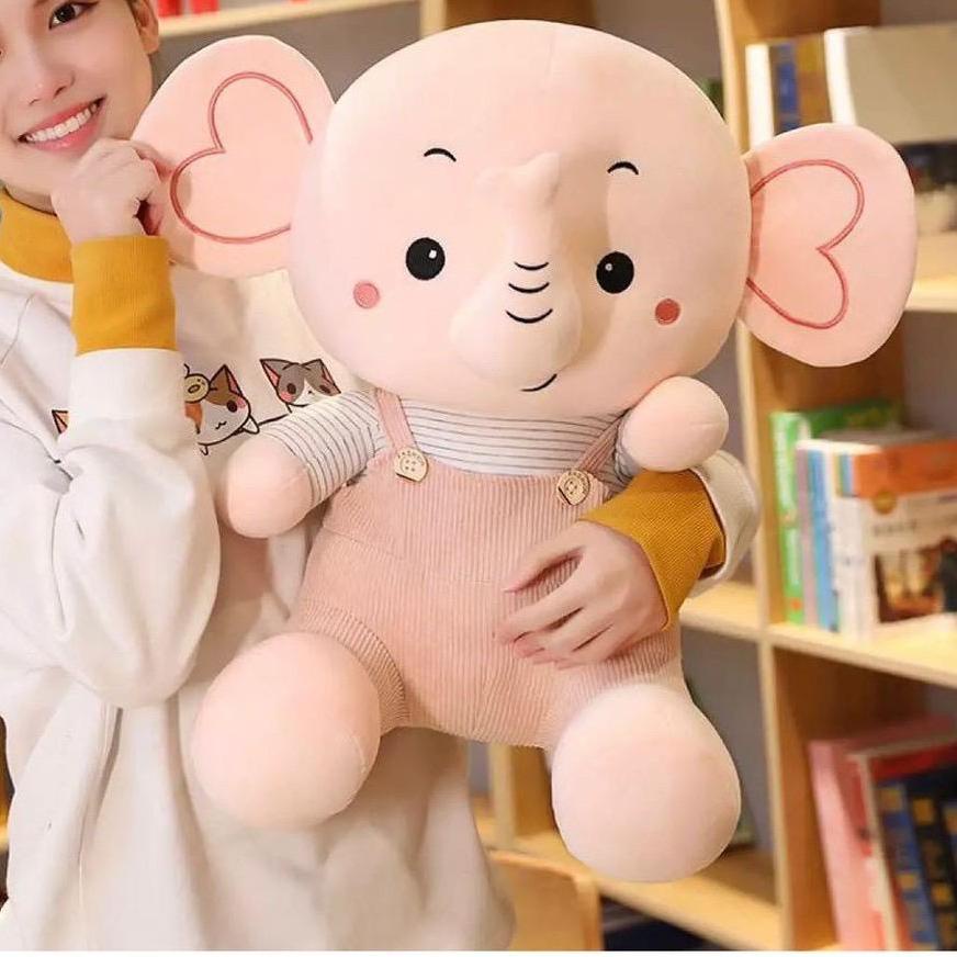 ☼ boneka gajah pake baju/boneka gajah lucu imut/boneka gajah jumbo ☟