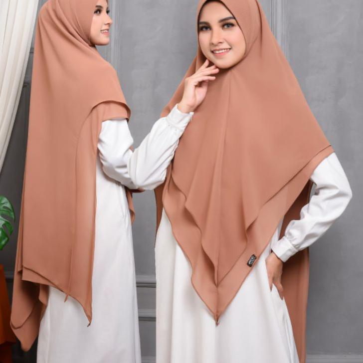 ⅍ KHIMAR 2 LAYER SAHLA HIJAB CERUTI 2 LAYER JILABAB 2 LAYER CERUTI BABYDOLL PREMIUM ☺