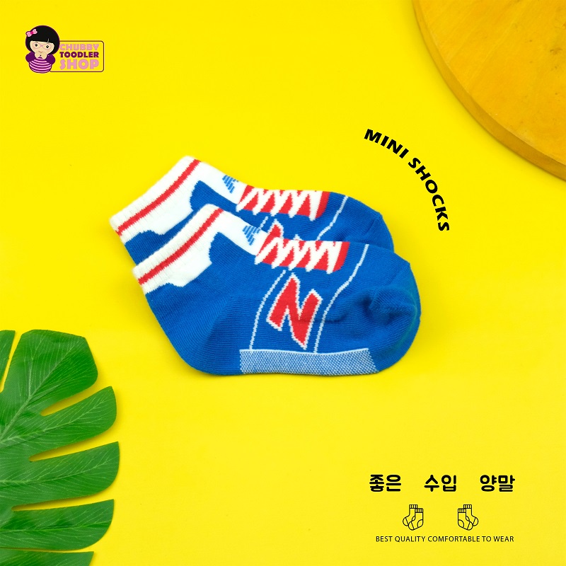 Minipetite SC2141 Kaus kaos kaki anak sport olahraga anak bahan katun tebal cocok untuk usia 1 tahun sd dewasa wanita