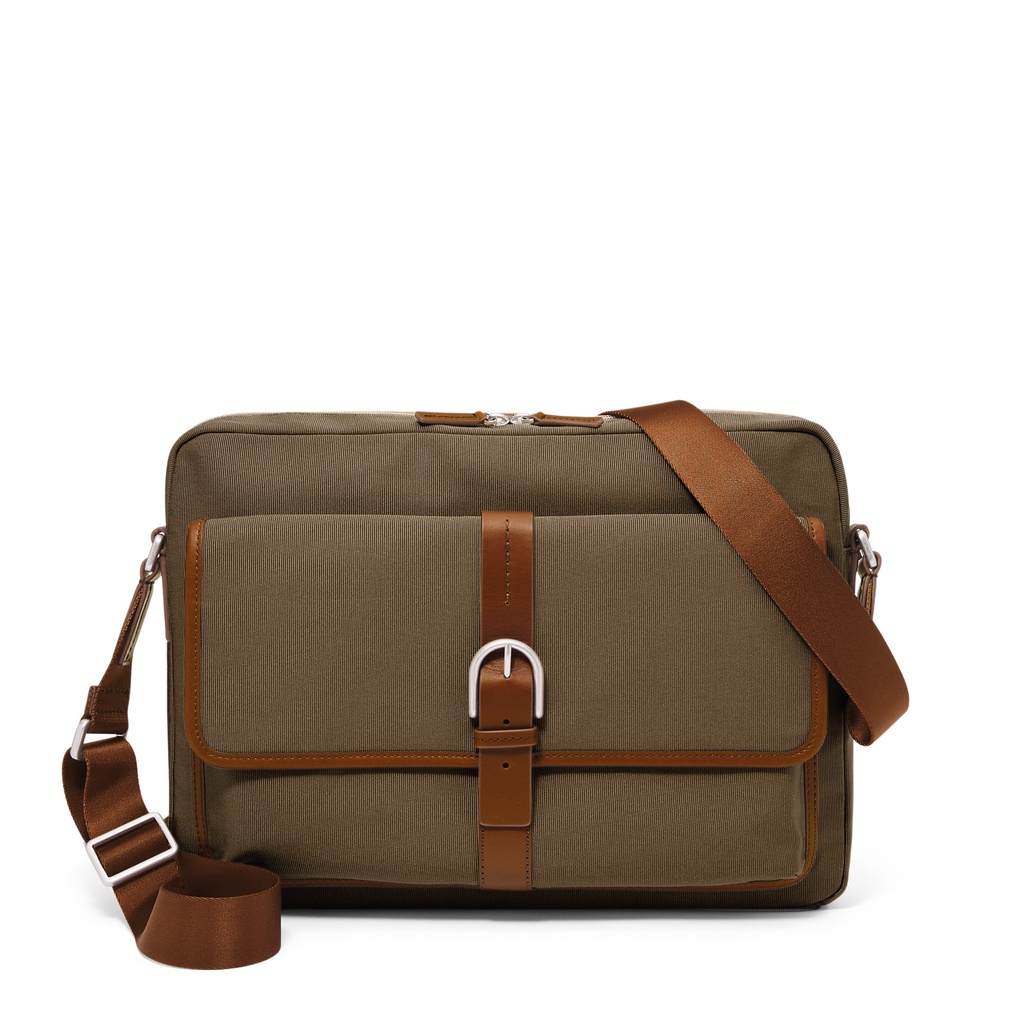 Fossil Camden Messenger Nylon Khaki Tas Selempang Pria - MBG9603-147