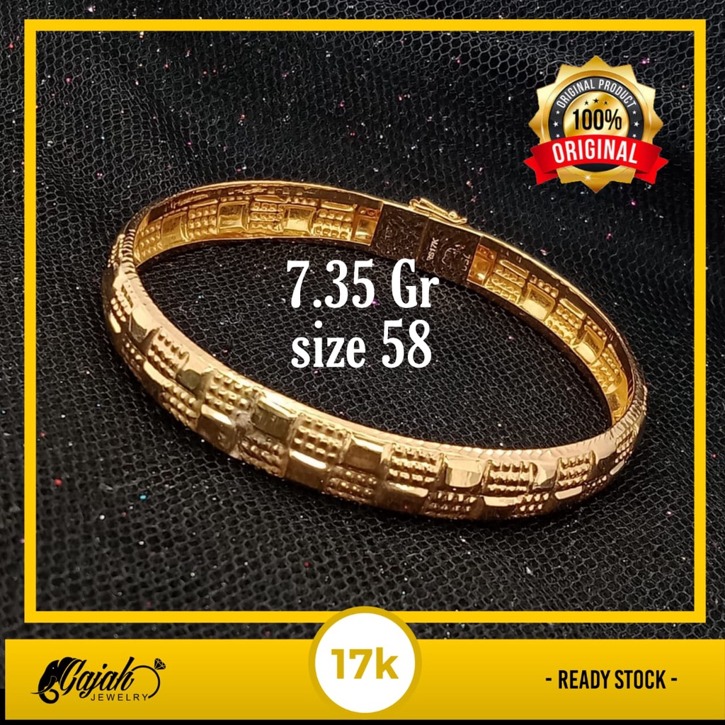 Gelang emas 17k - 7.35 gr kadar 750 - 4207