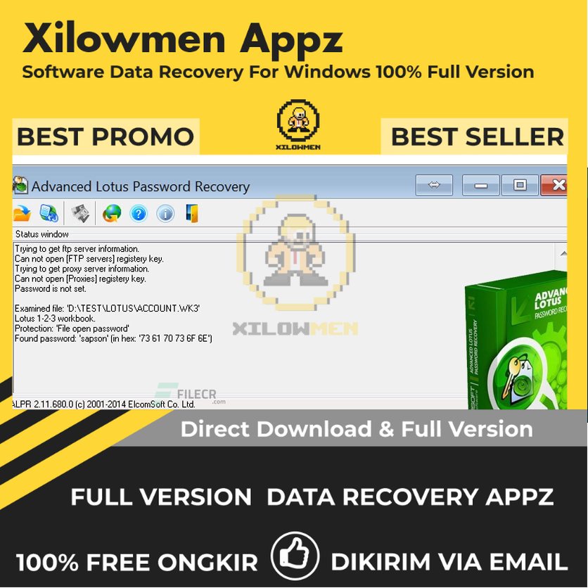 [Full Version] ElcomSoft Advanced Lotus Password Recovery Pro Lifetime Data Recovery WIN OS