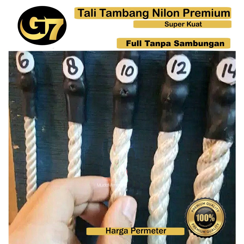 

Tali Tambang Nilon Tali Nylon Rope 10mm 12mm Tali Tambang Kecil Tapi PE Tali Tahan Air