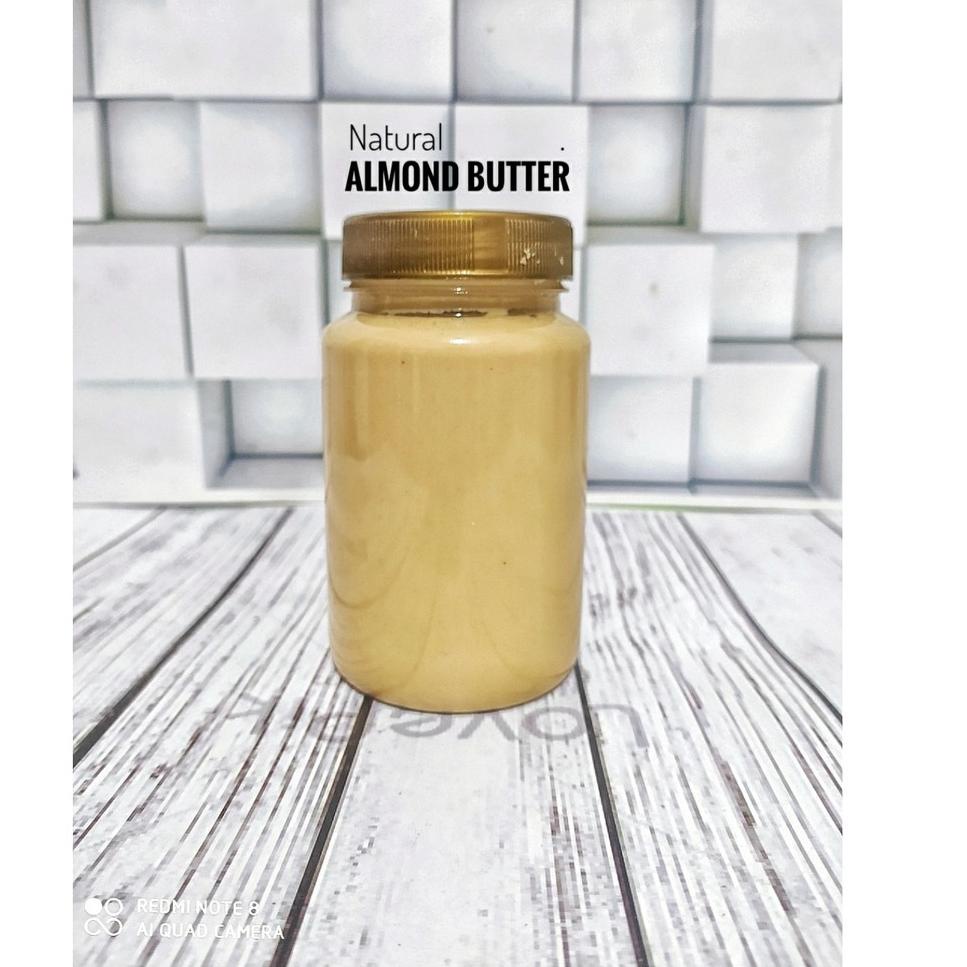 

❂ Natural Almond Butter 300gr - Creamy / Crunchy, Selai Almond ➫