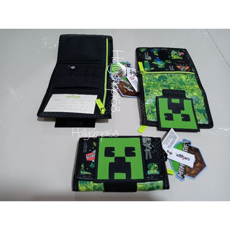 Smiggle Minecraft series ransel/lunchbag/dompet