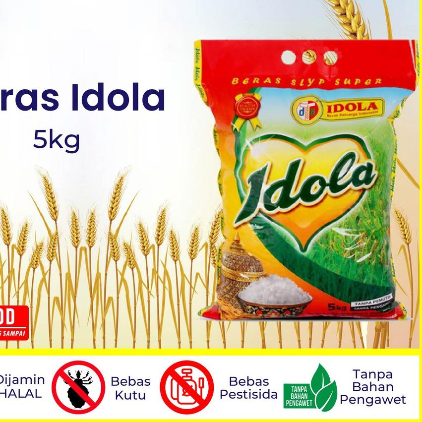 

★ Beras Online - Beras 5Kg Merk IDOLA ➢