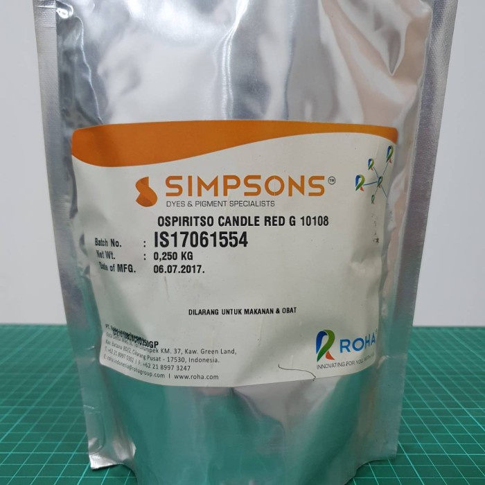 

Kolio Ospiritso Pewarna Minyak / Bahan Bakar - 250 G