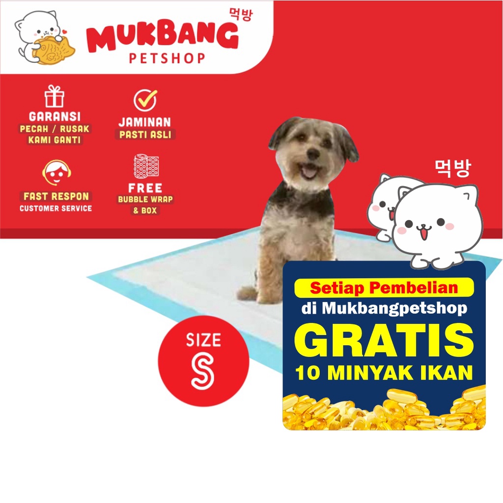 Underpad Tranning Pad Size S Pet Toilet Portable Alas Pipis Poop Kucing Anjing Perlak Tatakan Hewan Pampers Hewan Kucing Kecil Pee Pad Underpad