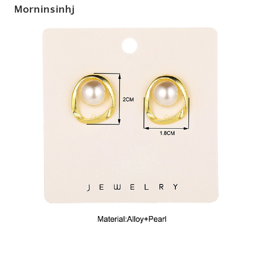 Mornin 1pasang Anting Mutiara Wanita Tidak Teratur Perhiasan Earing Fashion Korea Halus Pearl Woman Earrings Elegan Pearl Earrings id