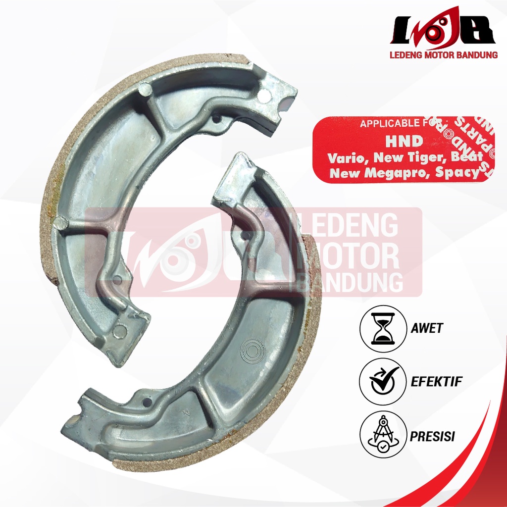 INDOPARTS FIrodo Vario Beat Tiger Spacy Kampas Rem Belakang Tromol Besar Brake Shoe