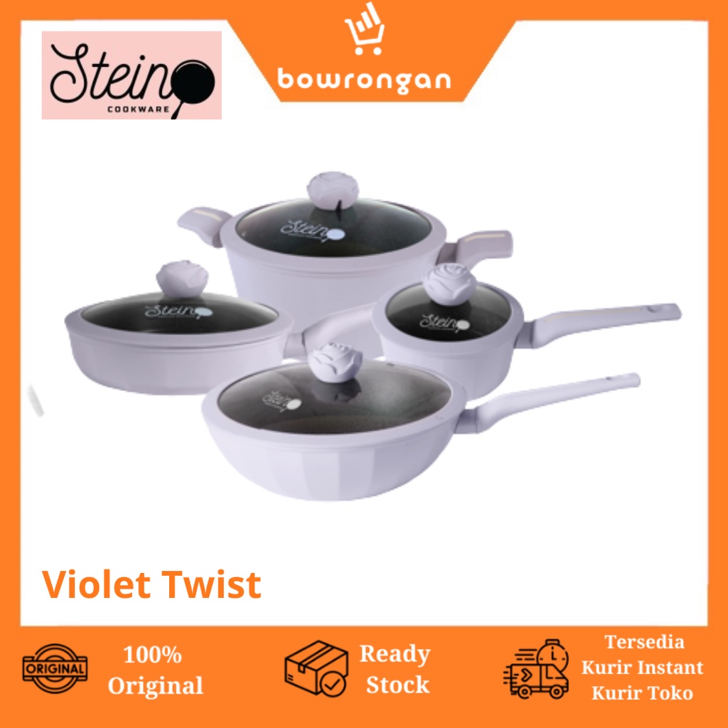 STEIN Glamour Rose Set 4 in 1 Panci Set Anti-Lengket Granite German