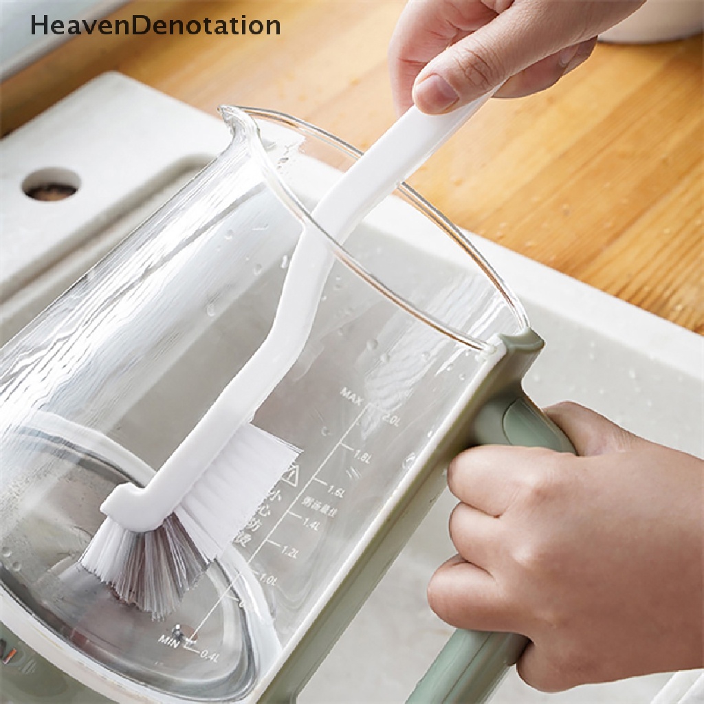 [HeavenDenotation] Sikat Pembersih Dapur Kamar Mandi Sikat Pembersih Botol Tekuk Gagang Scrubber HDV