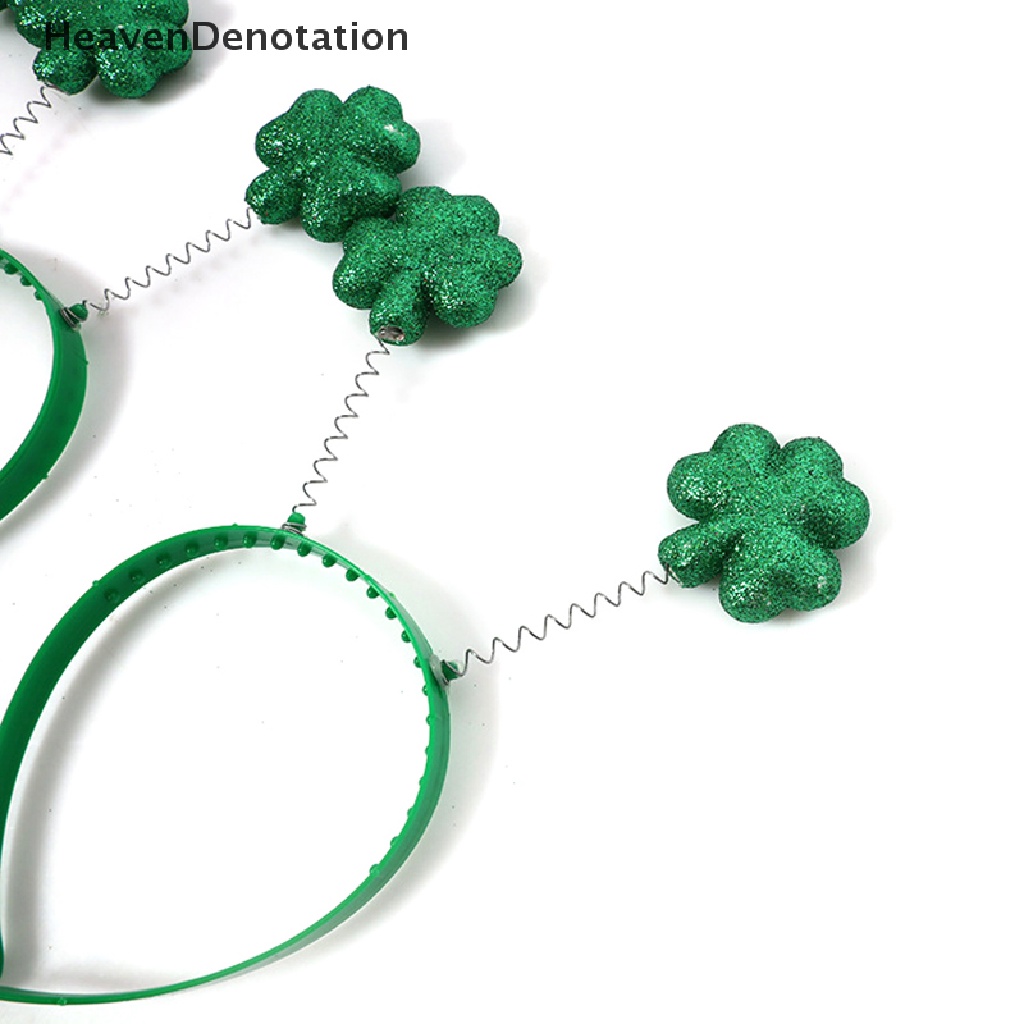 [Pecahan Surga] St. Patricks Day Green Headband Band Persediaan Pesta Headpiece Rambut Irlandia Mendukung HDV