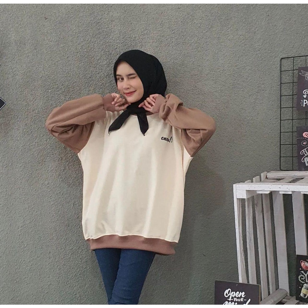 COD - Lonely Bear Sweater Oversize - Pakaian Wanita