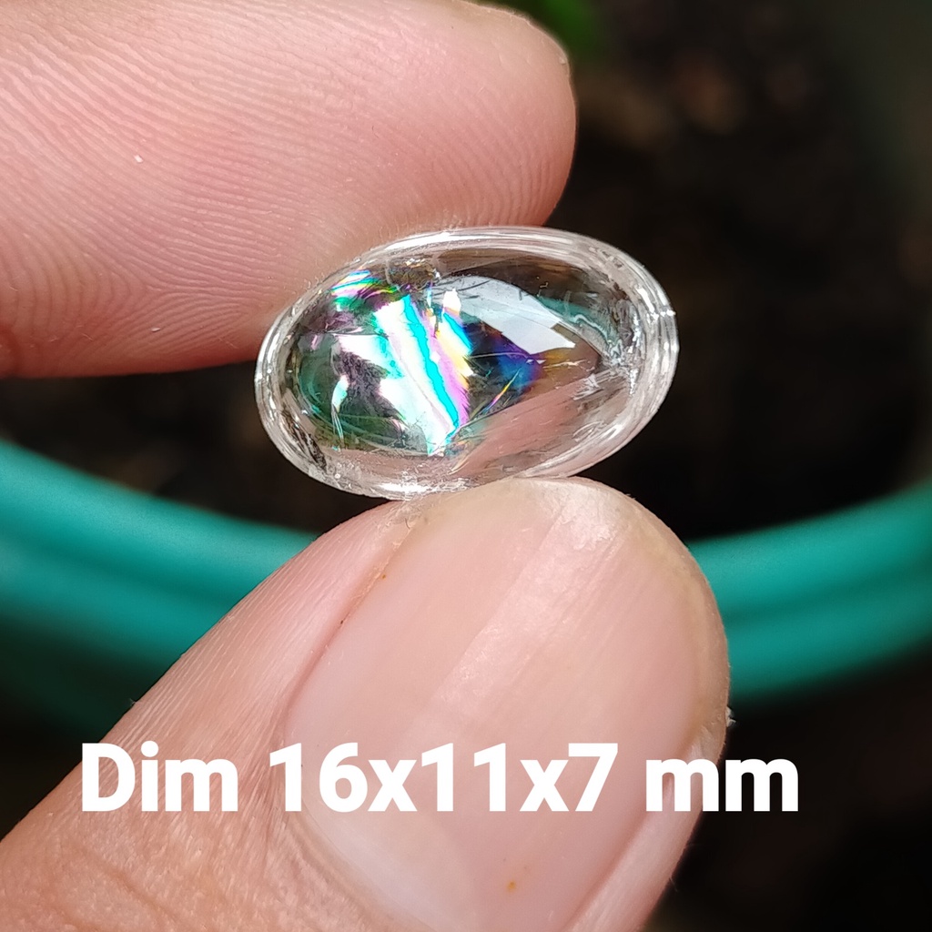 BATU KECUBUNG PELANGI PUTIH BENING cek batu lainnya yaman api wulung opal bacan permata amethys kali