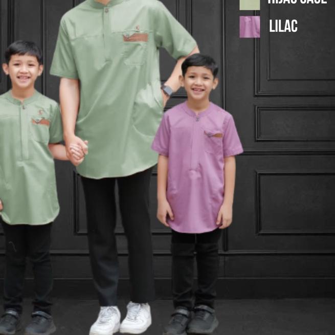 ❊ Koko qurta couple ayah dan anak yodan hijau sage ♦