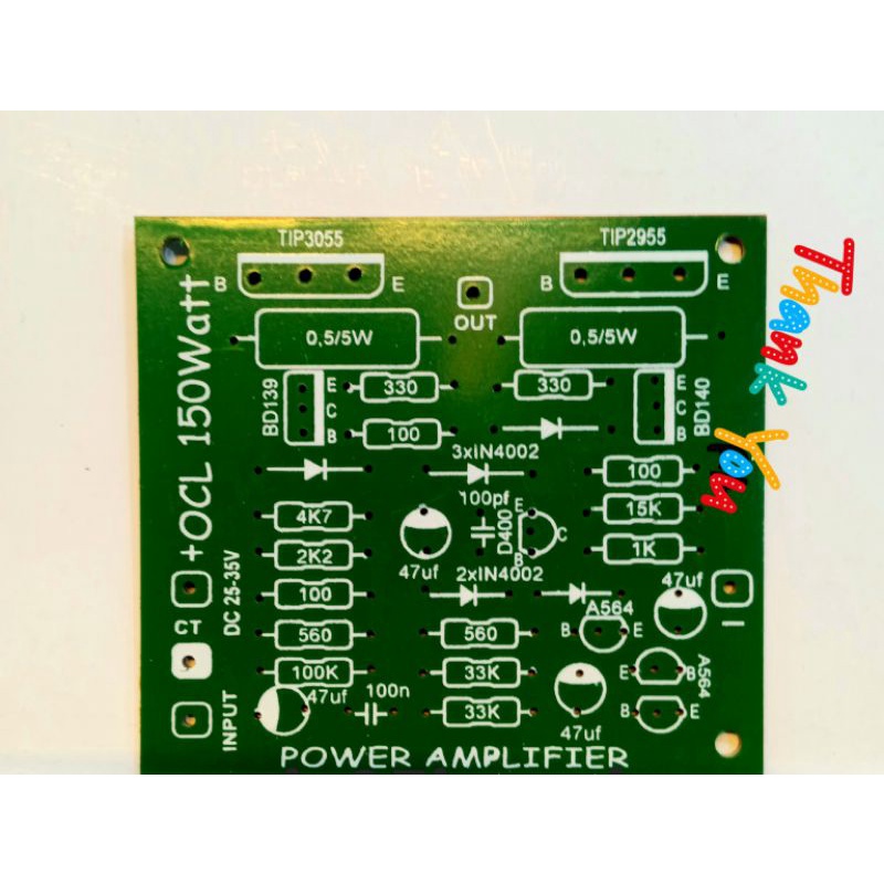 Jual pcb power amplifier ocl 150 wat mono | Shopee Indonesia