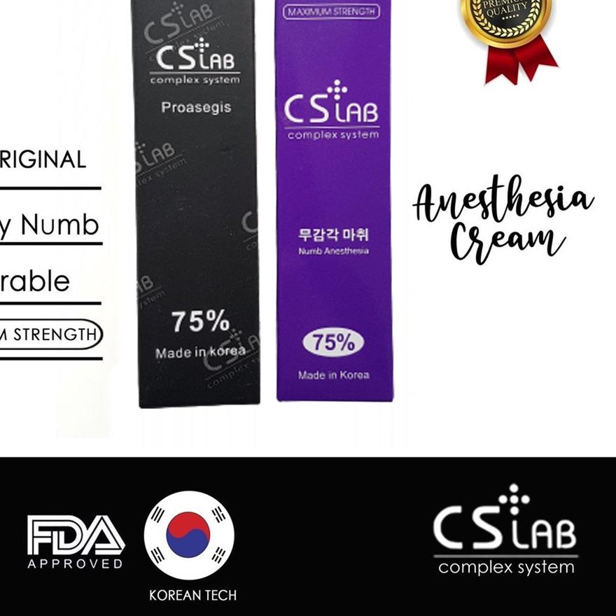 ➪ CSLAB ORIGINAL ANESTESI CREAM 75% CS LAB / ANESTESI SULAM ALIS 10gram ♠
