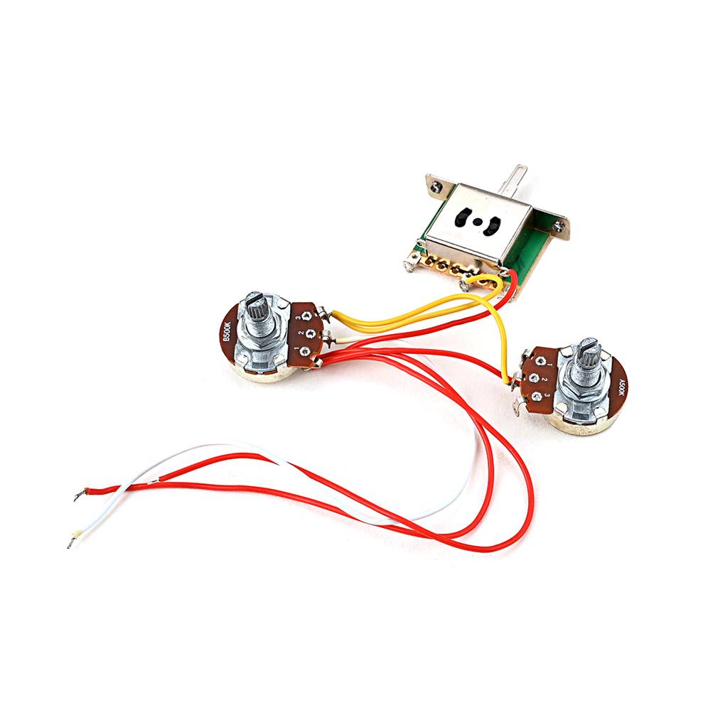 Huit Switch Wiring Harness Kit Tone Part Untuk Gitar Toggle Replaced Parts Fitting Alat Musik Switch Pengganti