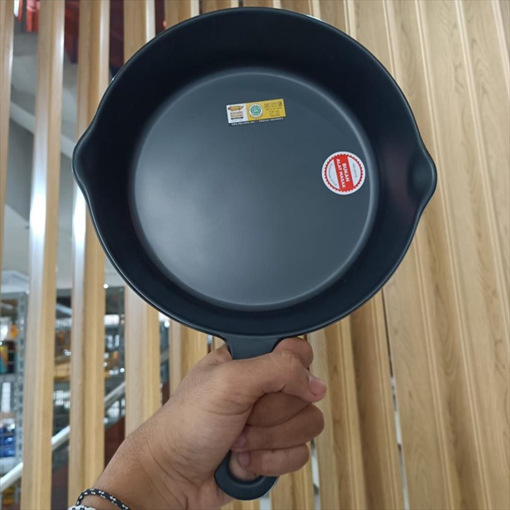 Golden Dragon Piring Saji 8 Inch Model Penggorengan Melamin P7008A Hitam