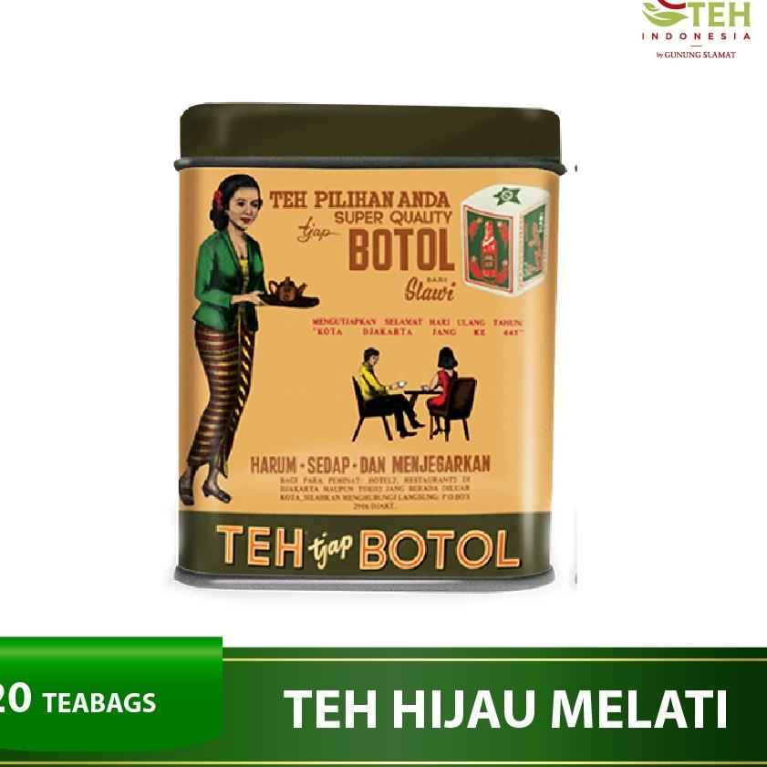 

✻ Teh Celup Cap Botol Hijau Aroma Melati Vintage 20 Bags - Floating Bag ♥